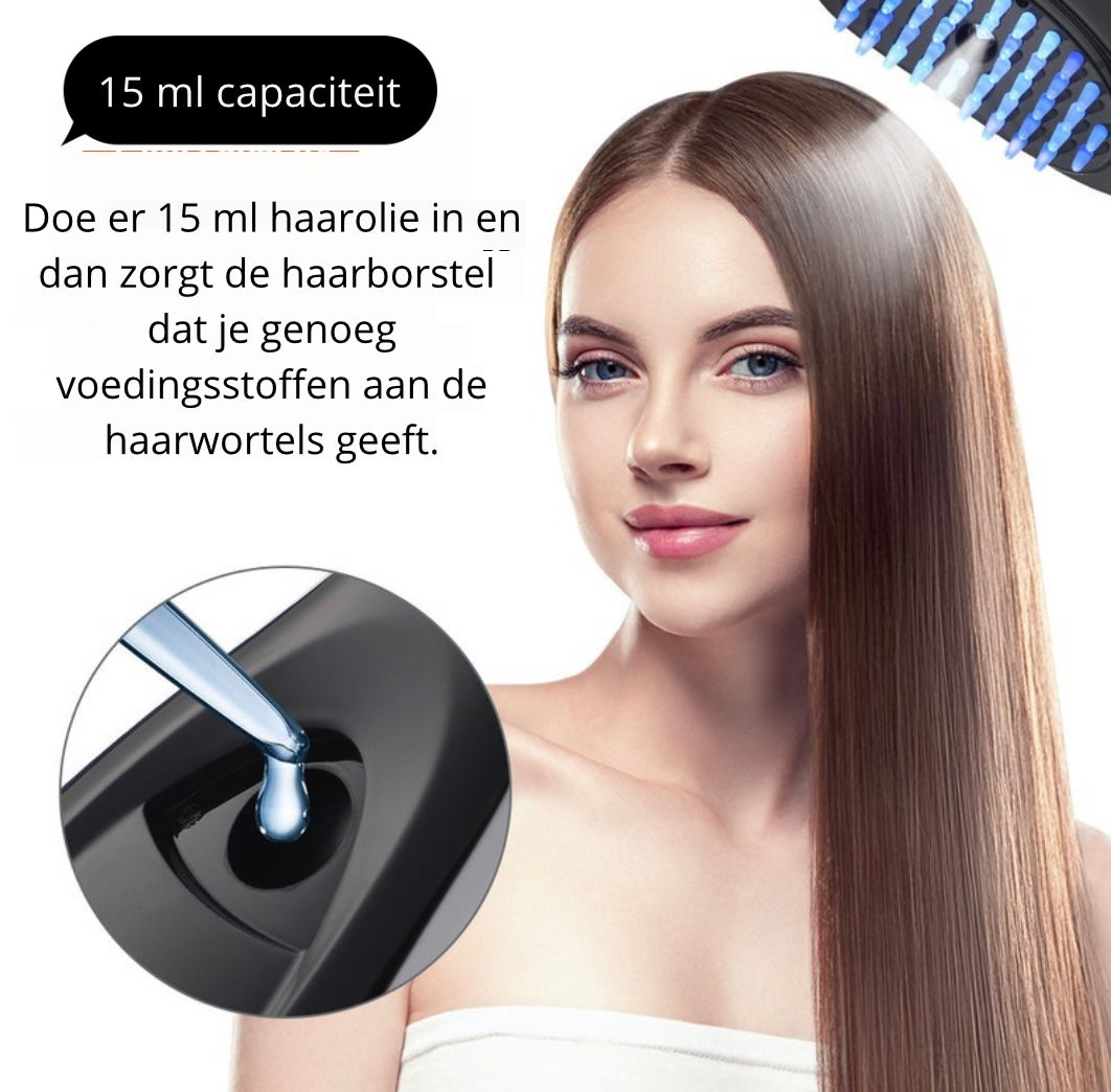 RealThings4You Massage Haarborstel - Led licht - 46 Massagefunctie's - Stoom - Haarmassage -